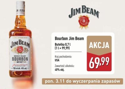 Bourbon Jim Beam promocja w Aldi