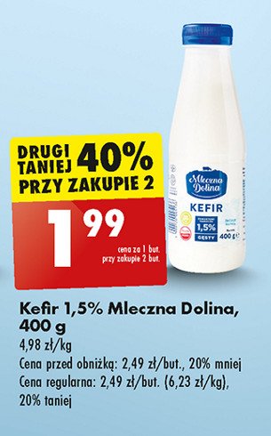 Kefir 1.5% Mleczna dolina promocja