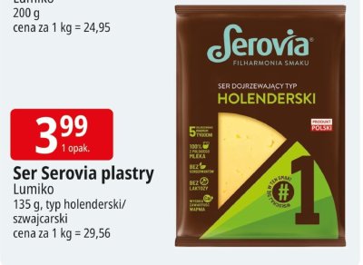 Ser Serovia plastry typ holenderski/szwajcarski Lumiko promocja w Leclerc
