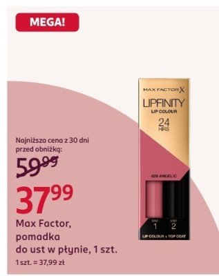 Pomadka do ust w płynie, 1 szt. promocja w Rossmann