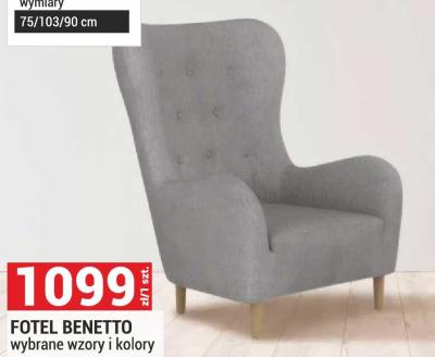 Fotel BENETTO wybrane wzory i kolory promocja w Merkury Market