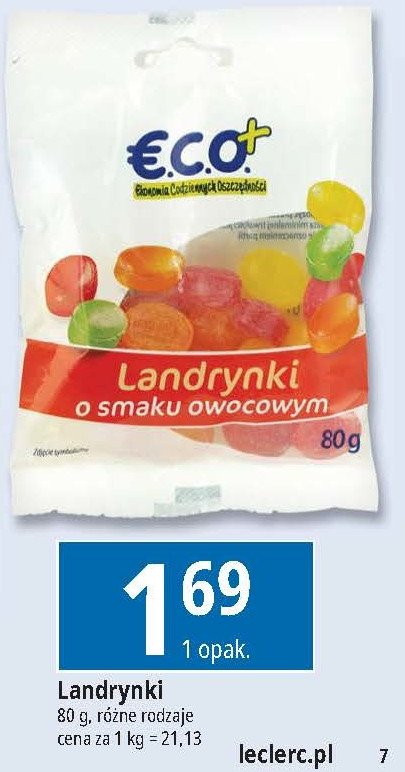 Landrynki owocowe Eco+ promocja