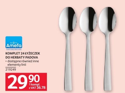 Komplet 24 łyżeczek do herbaty Padova Amelfo promocja w Selgros