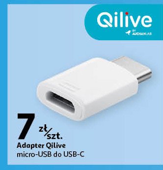 Adapter micro usb- usb-c q134619 Qilive promocja w Auchan