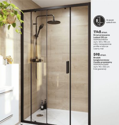 Brodzik konglomeratowy Cavally prostokątny promocja w Castorama