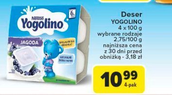 Deserek jagodowy Nestle yogolino (jogolino) promocja w Carrefour