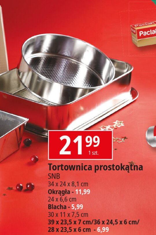 Blacha fakturowana 39 x 23.5 x 7 cm Snb promocja