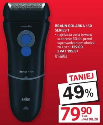 Golarka Braun 130 Series 1 promocja w Selgros