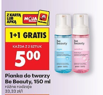 Pianka do twarzy, różne rodzaje 1+1 GRATIS promocja w Biedronka