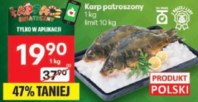 Karp patroszony promocja w Delikatesy Centrum