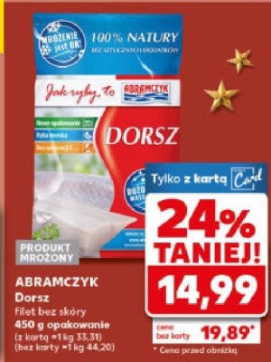Filet z Dorsza bez skóry 480 g opakowanie ABRAMCZYK promocja w Kaufland