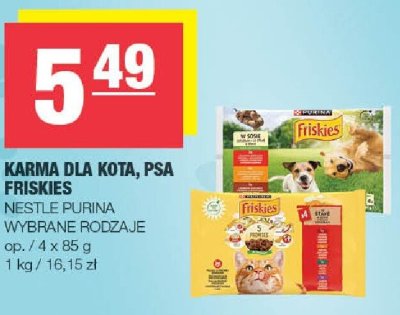 Karma dla kota, psa Friskies Nestle Purina promocja w SPAR