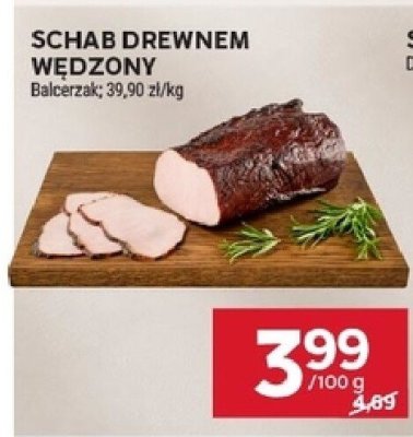 Schab drewnem wędzony Balcerzerak promocja w Stokrotka