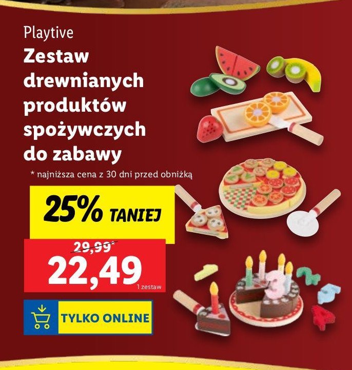 Zestaw zabawkowych produktów spożywczych Play tive promocja