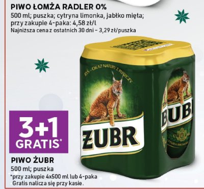 Piwo Żubr promocja w Stokrotka