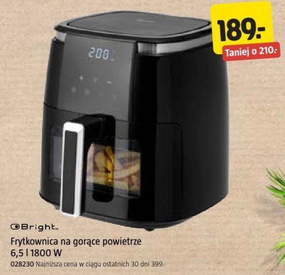 Frytkownica na gorące powietrze 6,5 l 1800 W promocja w Jula