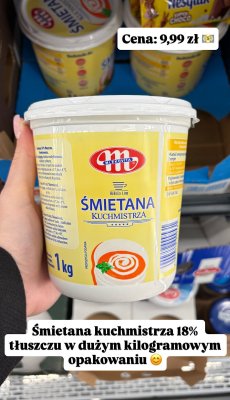 Śmietana kuchmistrza 18% promocja w Biedronka