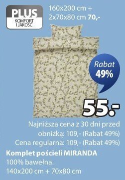 Komplet pościeli MIRANDA 140x200 cm + 70x80 cm promocja w Jysk