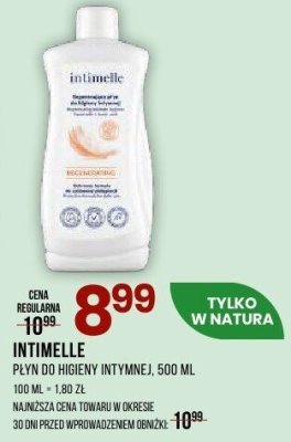 Płyn do higieny intymnej INTIMELLE 500 ML promocja w Drogerie Natura