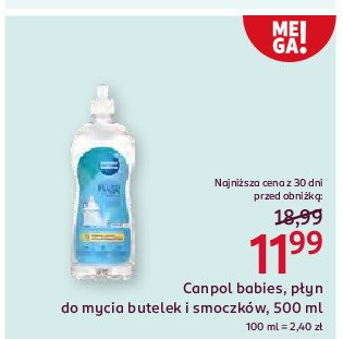 Płyn do mycia butelek i smoczków Canpol babies promocja