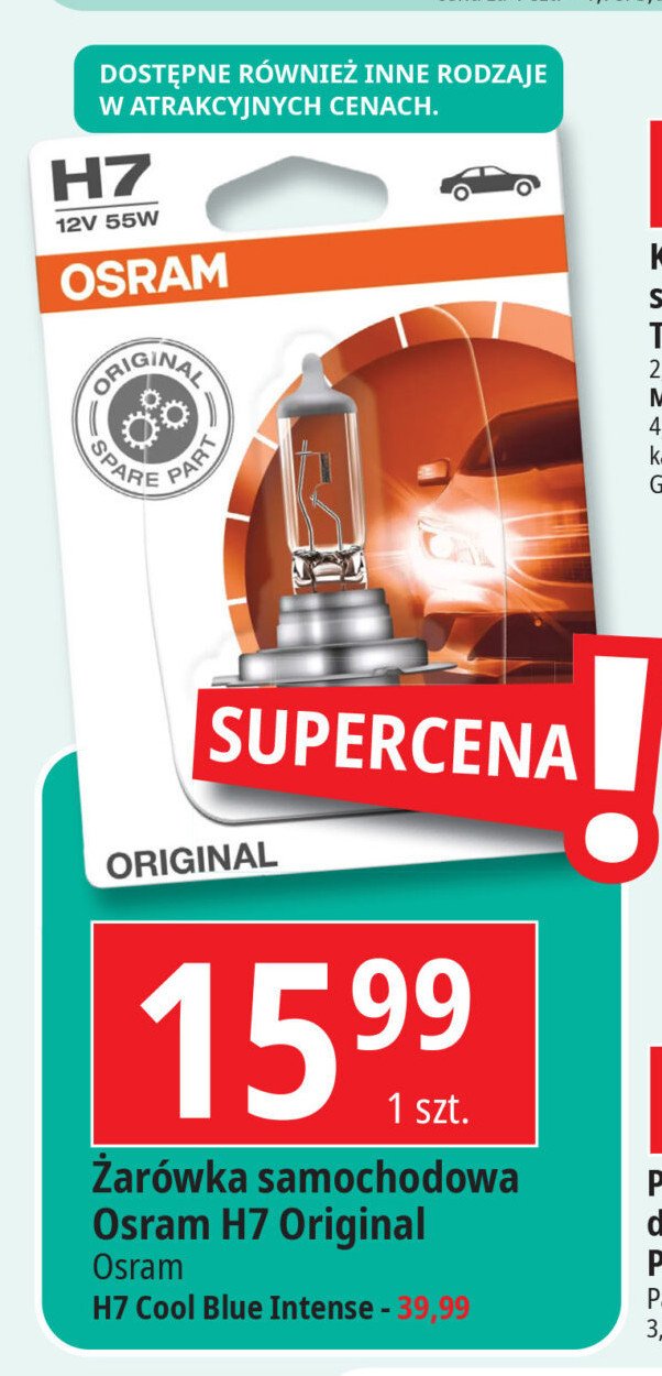 Żarówka original h7 Osram promocja w Leclerc