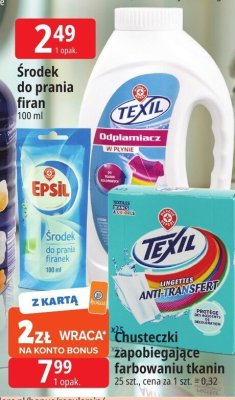 Środek do prania firan Epsil 100 ml promocja w Leclerc