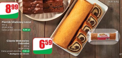 Ciasto Makowiec Oskroba promocja w Dino