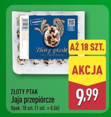Jaja przepiórcze 18 szt. promocja w Aldi