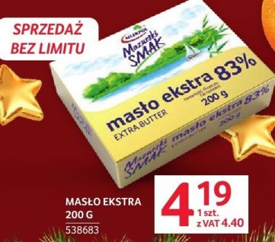 Masło Ekstra 200 g promocja w Selgros