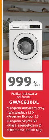 Pralka gwac610dl Amica promocja