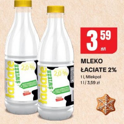 Mleko Łaciate 2% Mlekpol promocja w Chorten