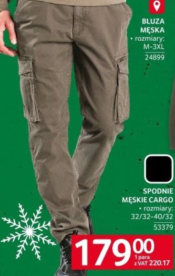 Spodnie męskie cargo • rozmiary 44-60 promocja w Selgros