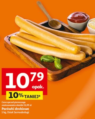 Parówki drobiowe Dział Samoobsługi promocja w Auchan