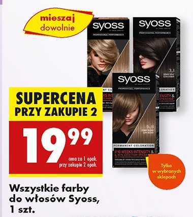 Farba do włosów 6.8 Syoss professional performance promocja