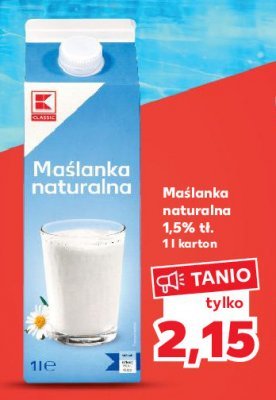 Maślanka naturalna K-classic promocja