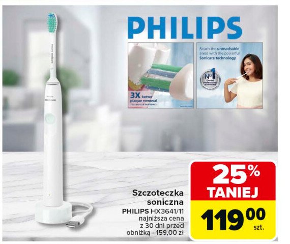 Szczoteczka soniczna hx3641/11 Philips sonicare promocja w Carrefour