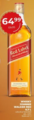 Whisky Johnnie walker red label promocja w Du偶y Ben