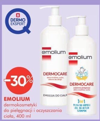 Emulsja EMOLIUM DERMOCARE do ciała do pielęgnacji i oczyszczania ciała, 400 ml promocja w Super-Pharm