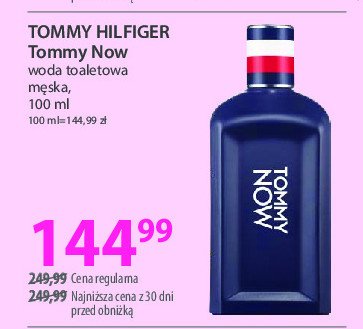 Woda toaletowa Tommy hilfiger tommy now promocja