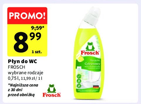 Żel do wc cytryna Frosch promocja