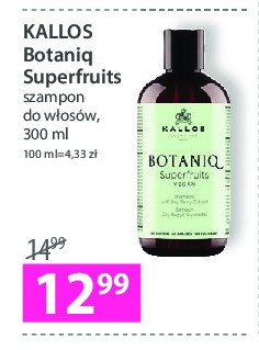 Szampon do w艂os贸w superfruits Kallos botaniq promocja