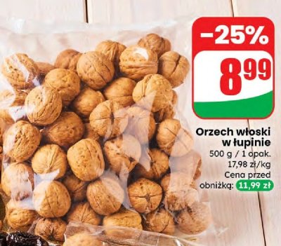 Orzech włoski w łupinie promocja w Dino