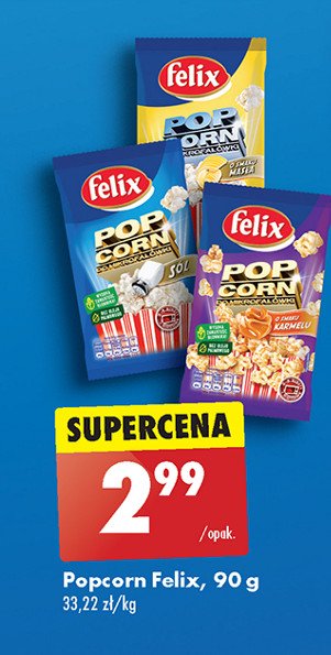 Pop corn solony Felix pop corn promocja