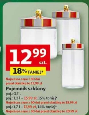 Pojemnik szklany promocja w Auchan