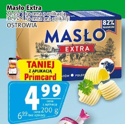 Masło Masło Extra 82% Ostrowia promocja w Prim Market