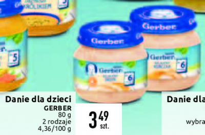 Obiadek delikatny kurczak Gerber promocja