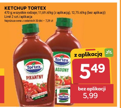Ketchup łagodny Tortex promocja
