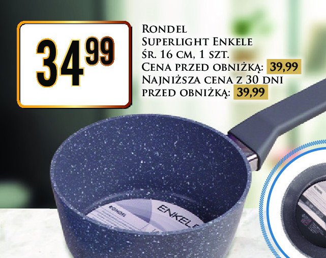 Rondel enkele superlight 16 cm promocja w Dino