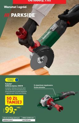 Szlifierka kątowa Parkside, 1200 W promocja w Lidl