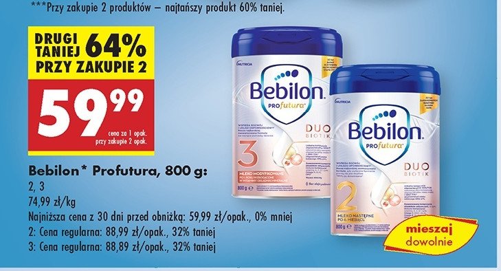 Mleko 3 Bebilon profutura duo biotik promocja